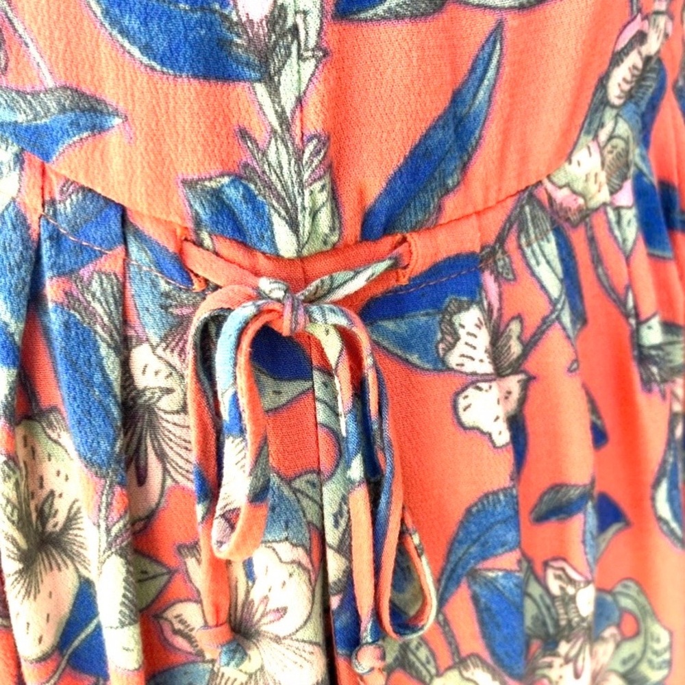 Free People Dear You Mini Sun Dress Floral Boho Backless Size XS - Picture 8 of 13